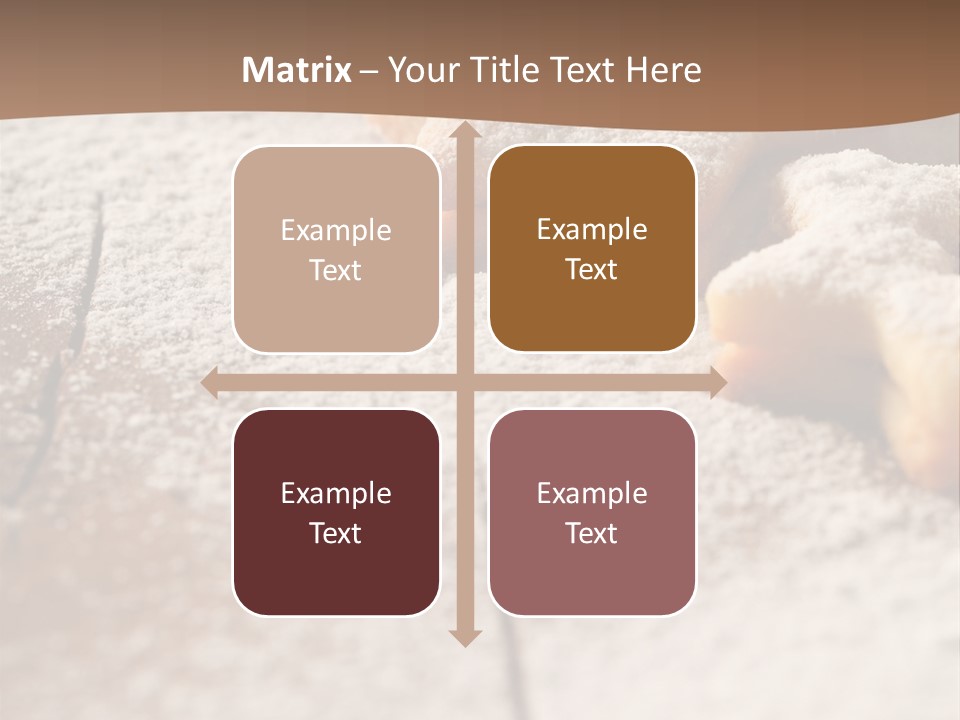 Sprinkle Powdered Sugar Holidays PowerPoint Template