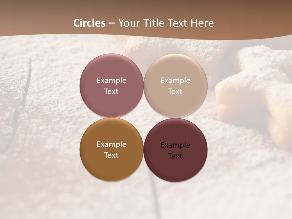 Sprinkle Powdered Sugar Holidays PowerPoint Template