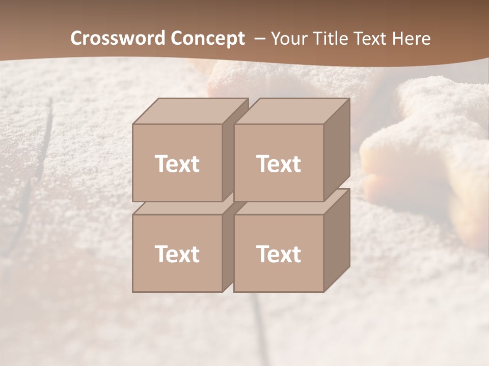 Sprinkle Powdered Sugar Holidays PowerPoint Template