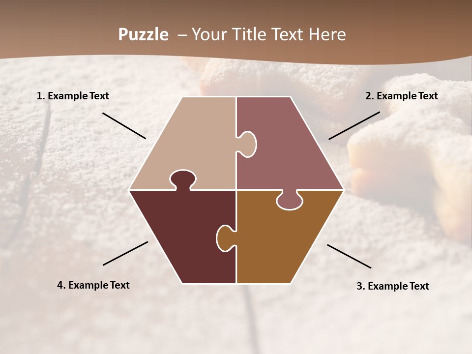 Sprinkle Powdered Sugar Holidays PowerPoint Template