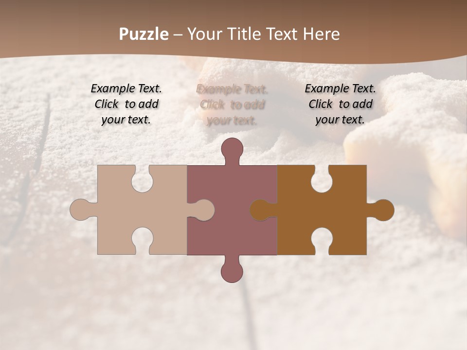 Sprinkle Powdered Sugar Holidays PowerPoint Template