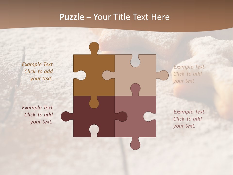 Sprinkle Powdered Sugar Holidays PowerPoint Template