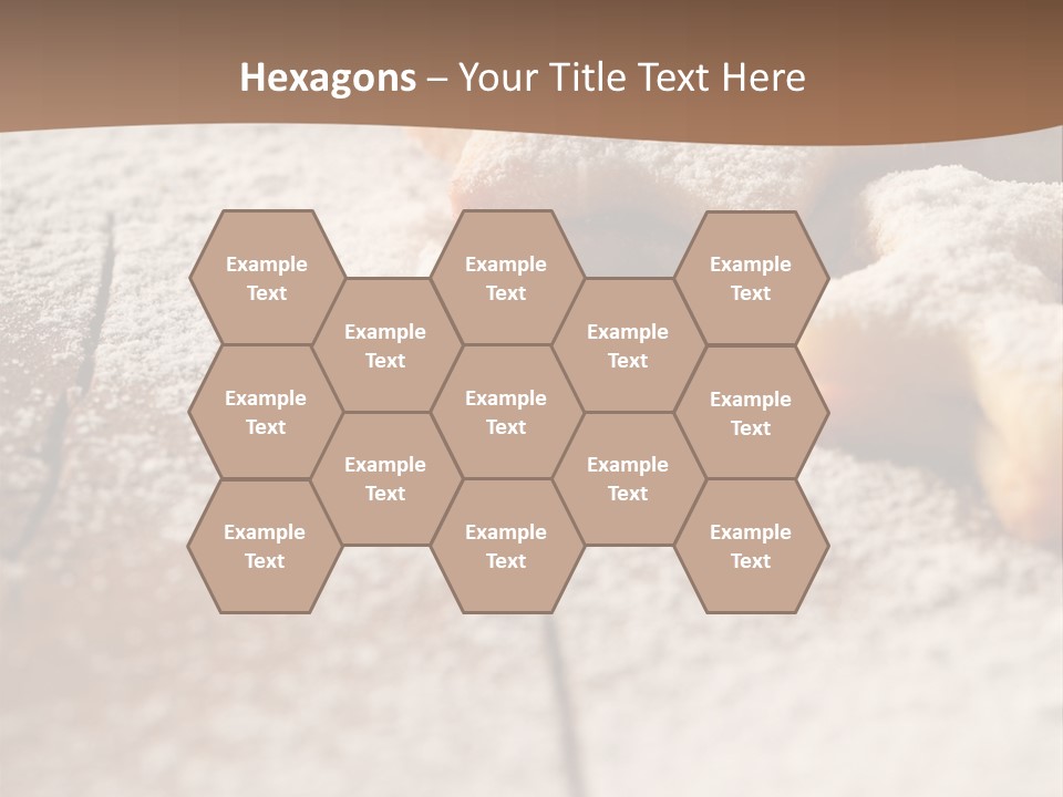 Sprinkle Powdered Sugar Holidays PowerPoint Template