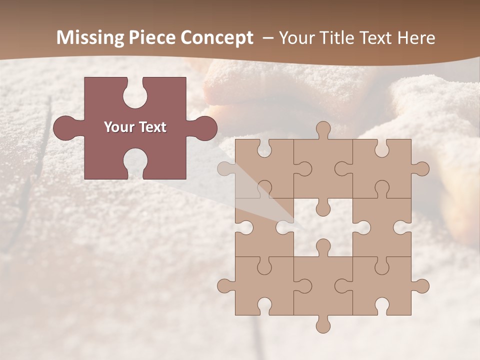 Sprinkle Powdered Sugar Holidays PowerPoint Template