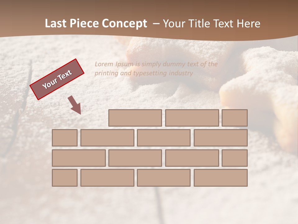 Sprinkle Powdered Sugar Holidays PowerPoint Template