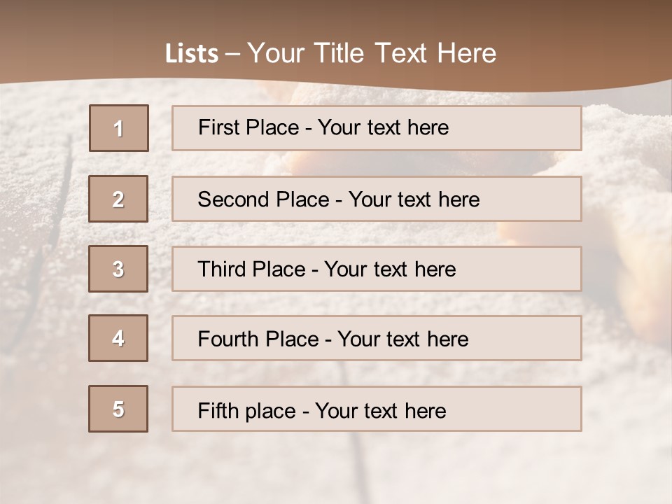 Sprinkle Powdered Sugar Holidays PowerPoint Template