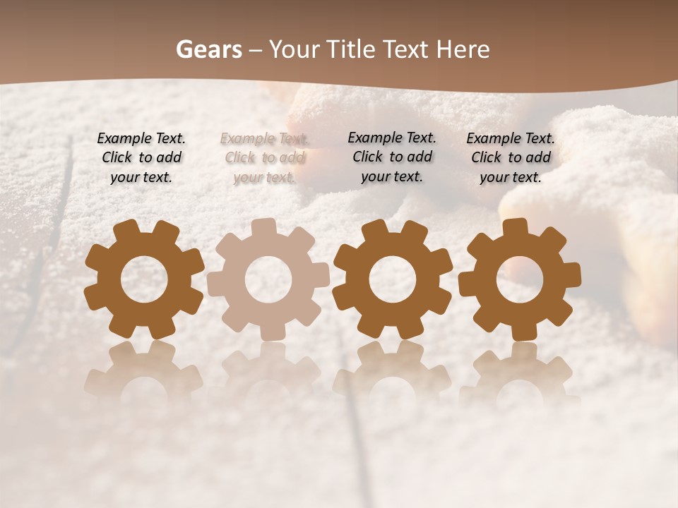 Sprinkle Powdered Sugar Holidays PowerPoint Template