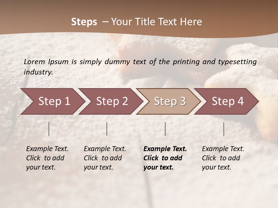 Sprinkle Powdered Sugar Holidays PowerPoint Template