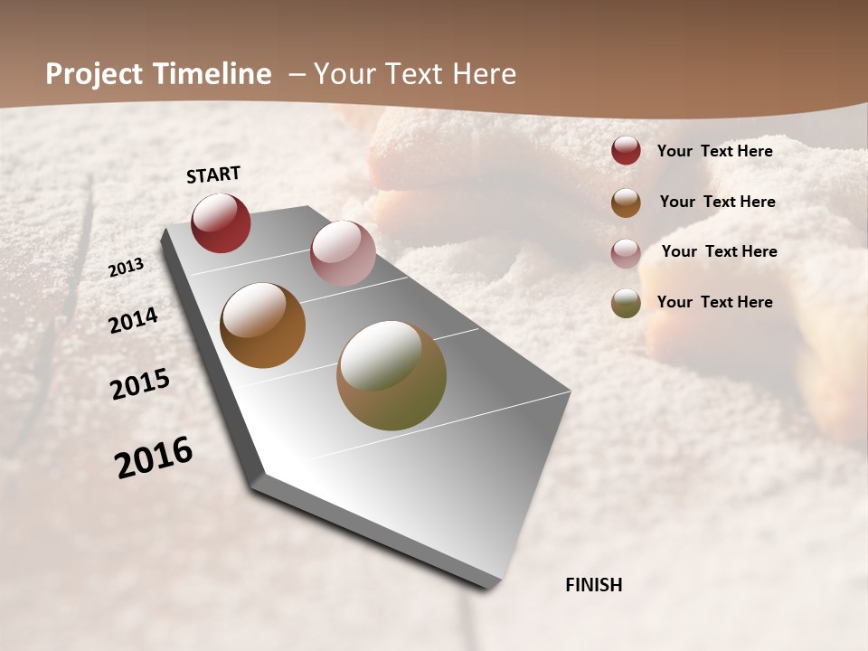 Sprinkle Powdered Sugar Holidays PowerPoint Template