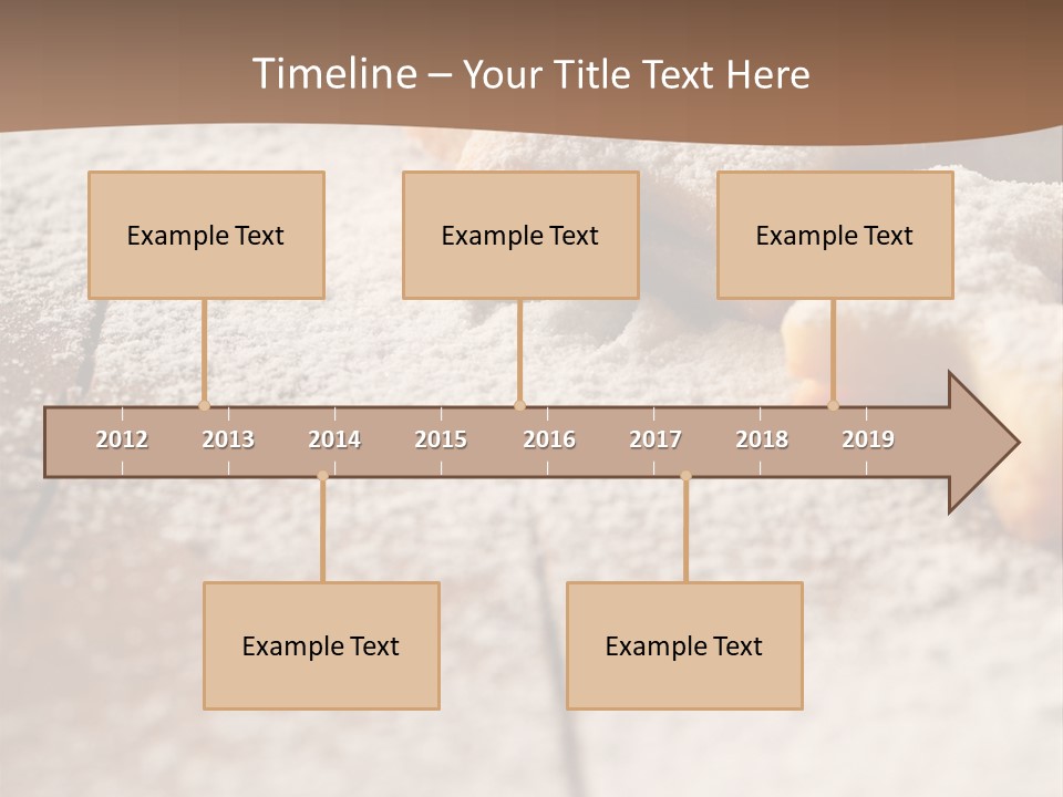 Sprinkle Powdered Sugar Holidays PowerPoint Template