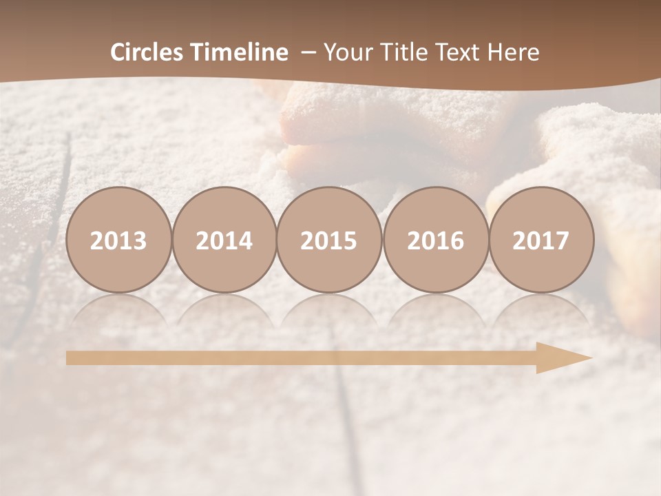 Sprinkle Powdered Sugar Holidays PowerPoint Template