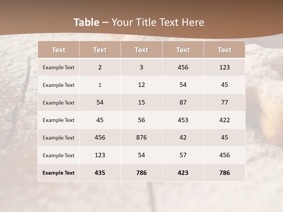 Sprinkle Powdered Sugar Holidays PowerPoint Template