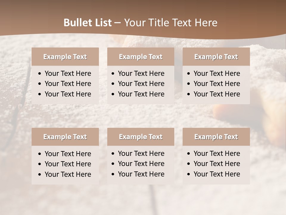 Sprinkle Powdered Sugar Holidays PowerPoint Template