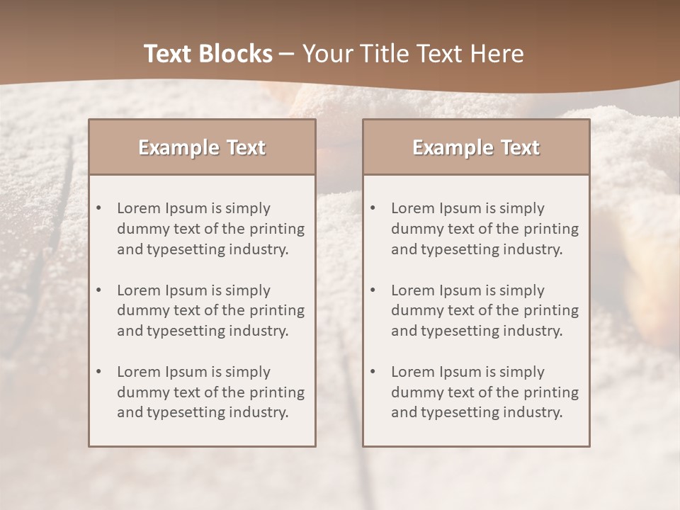 Sprinkle Powdered Sugar Holidays PowerPoint Template