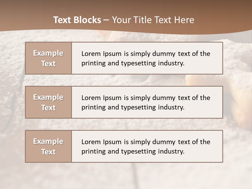 Sprinkle Powdered Sugar Holidays PowerPoint Template