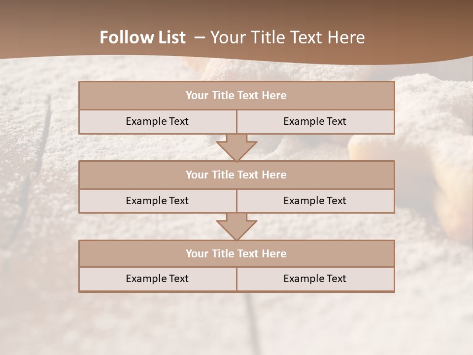 Sprinkle Powdered Sugar Holidays PowerPoint Template