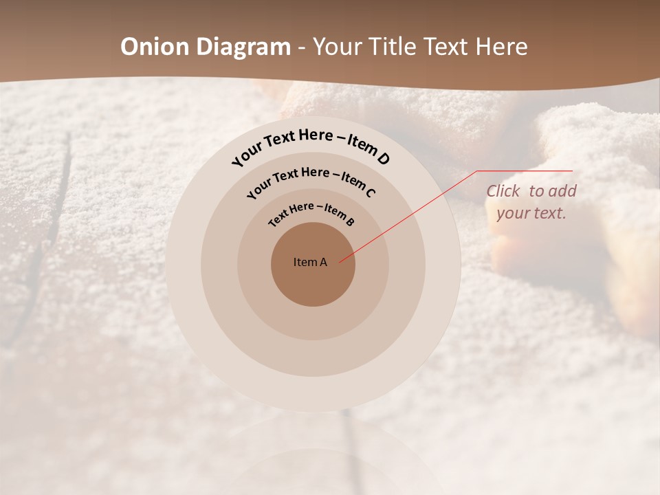 Sprinkle Powdered Sugar Holidays PowerPoint Template