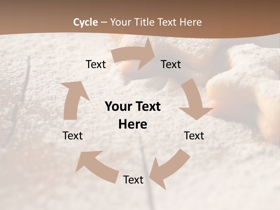 Sprinkle Powdered Sugar Holidays PowerPoint Template