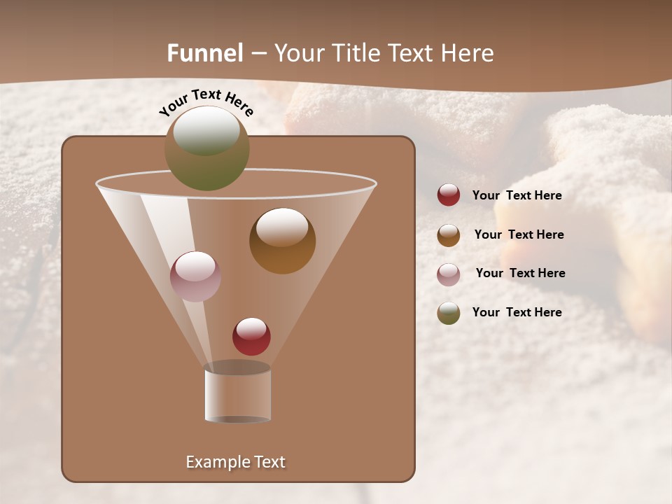 Sprinkle Powdered Sugar Holidays PowerPoint Template