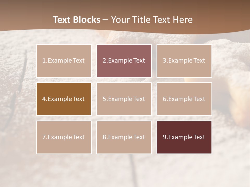 Sprinkle Powdered Sugar Holidays PowerPoint Template