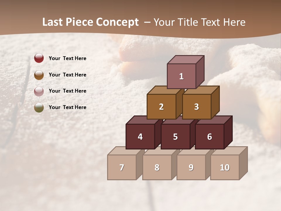 Sprinkle Powdered Sugar Holidays PowerPoint Template