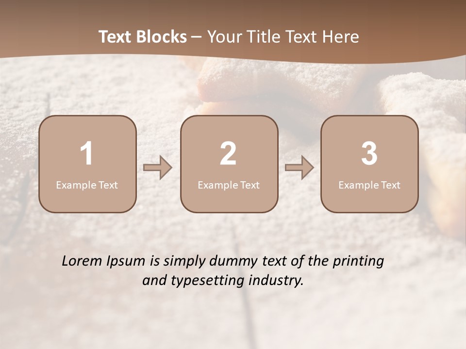 Sprinkle Powdered Sugar Holidays PowerPoint Template