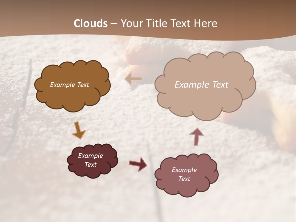 Sprinkle Powdered Sugar Holidays PowerPoint Template