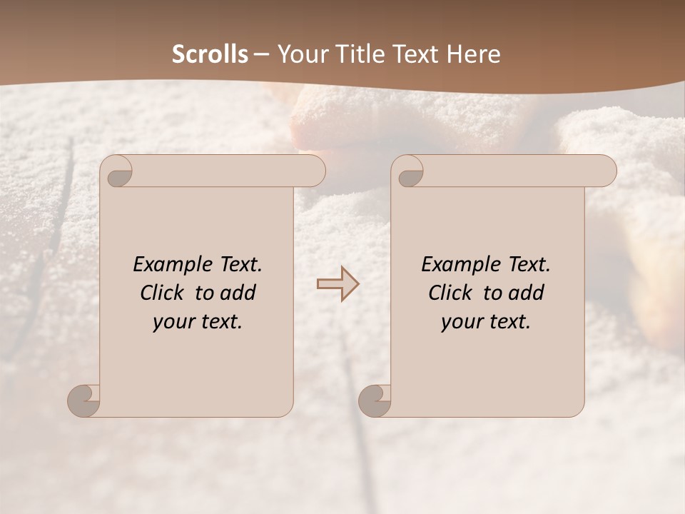 Sprinkle Powdered Sugar Holidays PowerPoint Template