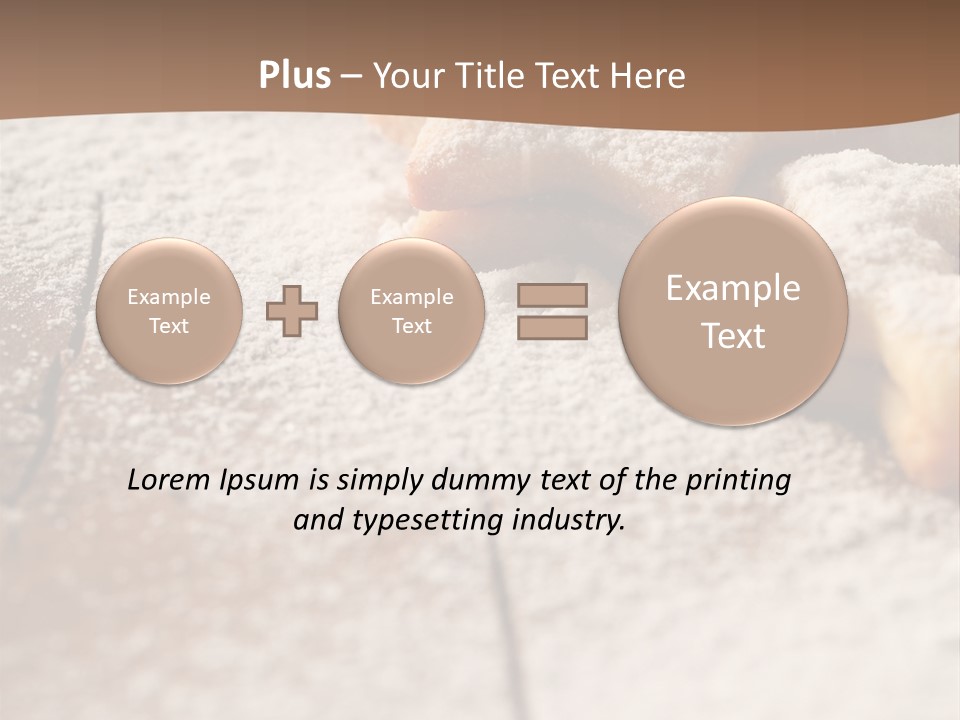 Sprinkle Powdered Sugar Holidays PowerPoint Template