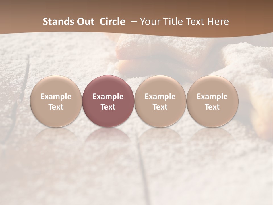 Sprinkle Powdered Sugar Holidays PowerPoint Template