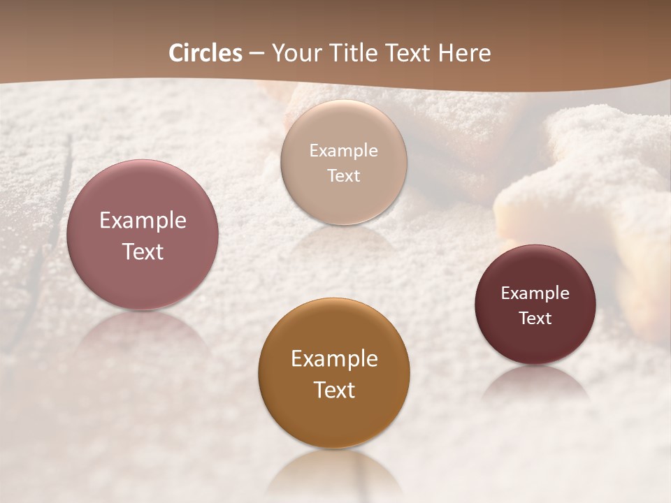 Sprinkle Powdered Sugar Holidays PowerPoint Template