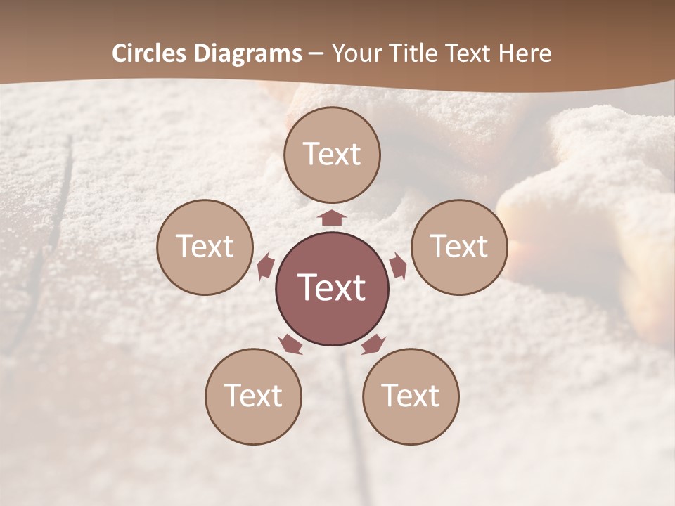 Sprinkle Powdered Sugar Holidays PowerPoint Template