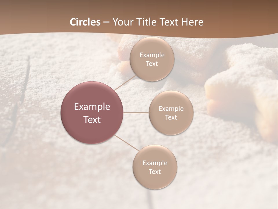 Sprinkle Powdered Sugar Holidays PowerPoint Template