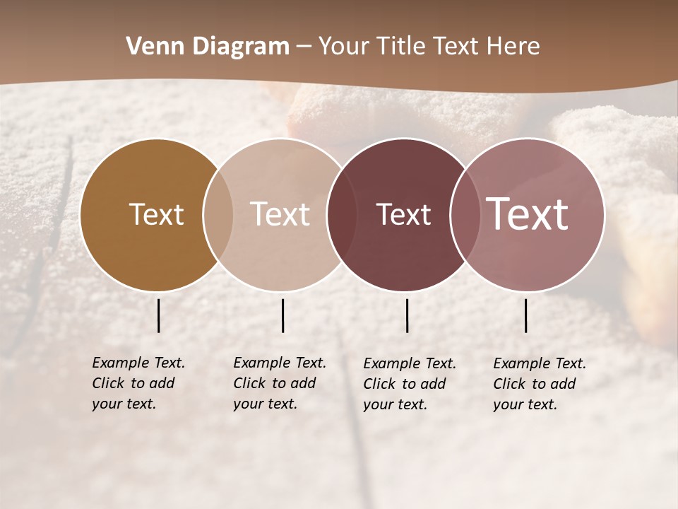 Sprinkle Powdered Sugar Holidays PowerPoint Template