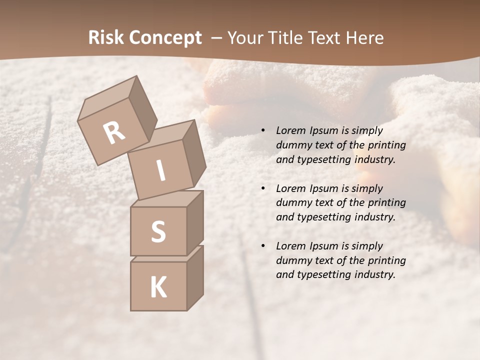 Sprinkle Powdered Sugar Holidays PowerPoint Template