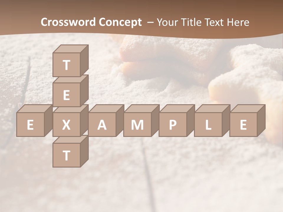 Sprinkle Powdered Sugar Holidays PowerPoint Template