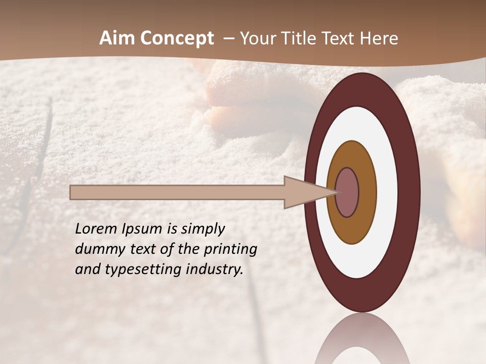 Sprinkle Powdered Sugar Holidays PowerPoint Template