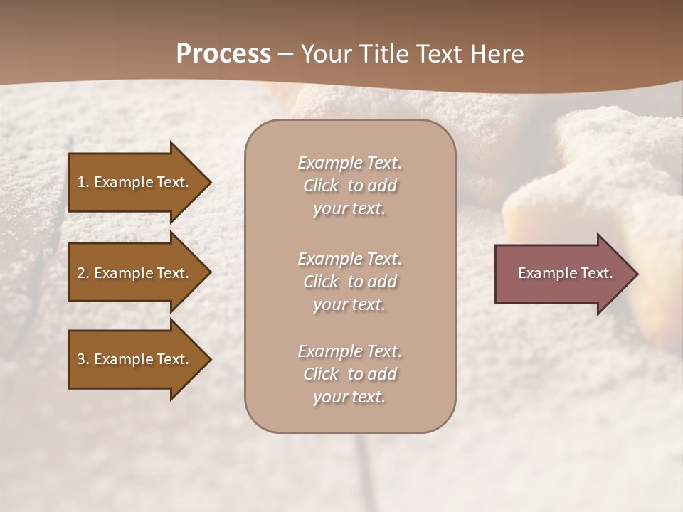 Sprinkle Powdered Sugar Holidays PowerPoint Template