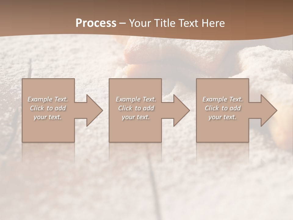 Sprinkle Powdered Sugar Holidays PowerPoint Template
