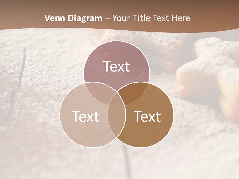 Sprinkle Powdered Sugar Holidays PowerPoint Template