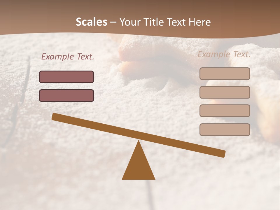 Sprinkle Powdered Sugar Holidays PowerPoint Template