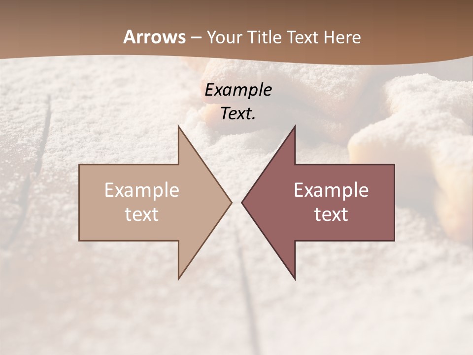 Sprinkle Powdered Sugar Holidays PowerPoint Template