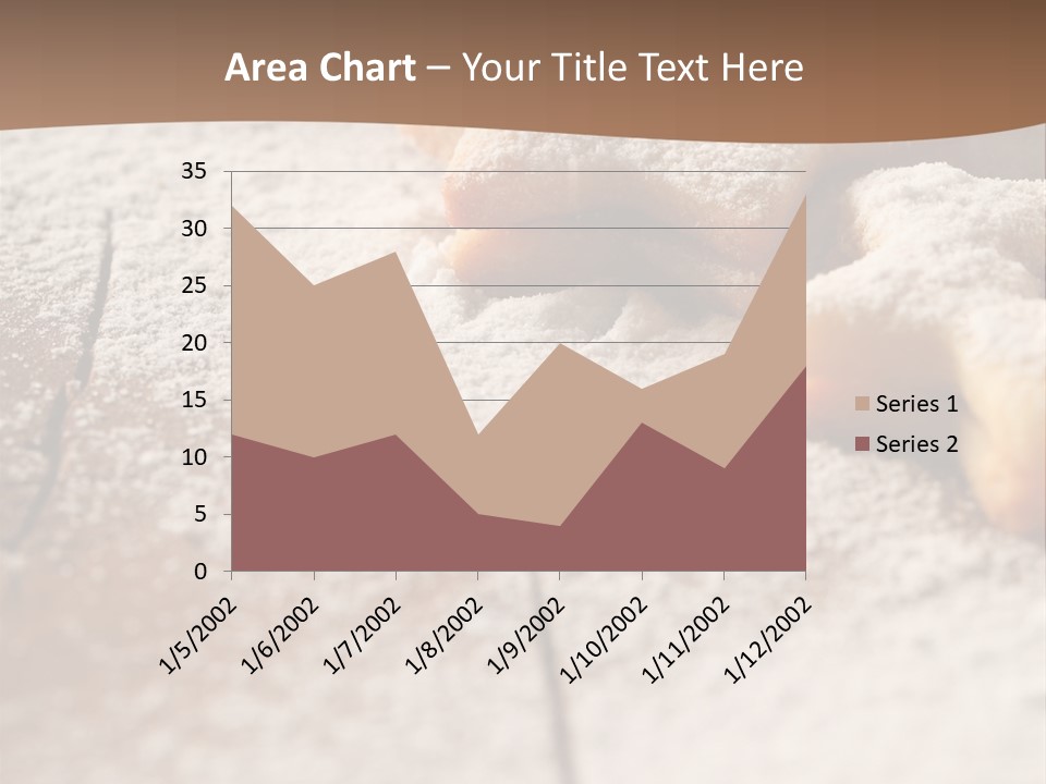 Sprinkle Powdered Sugar Holidays PowerPoint Template