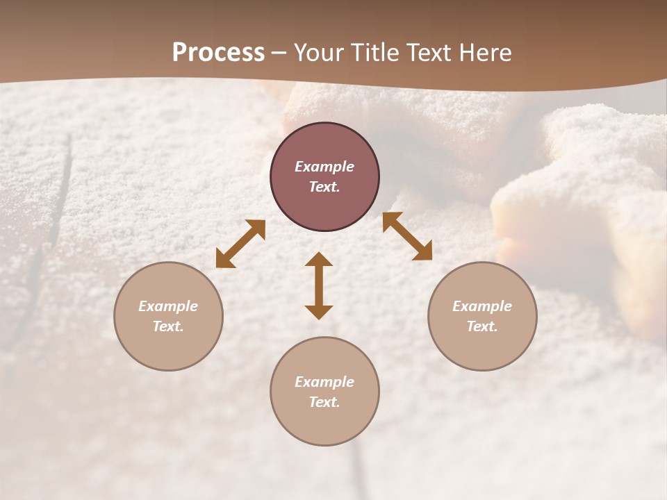 Sprinkle Powdered Sugar Holidays PowerPoint Template