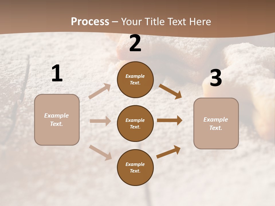 Sprinkle Powdered Sugar Holidays PowerPoint Template