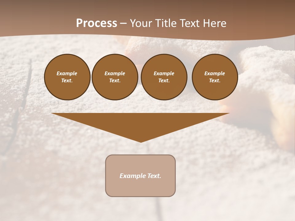 Sprinkle Powdered Sugar Holidays PowerPoint Template