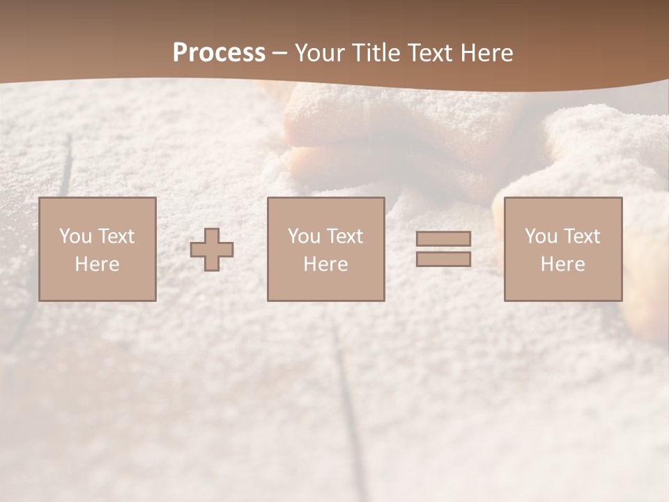 Sprinkle Powdered Sugar Holidays PowerPoint Template