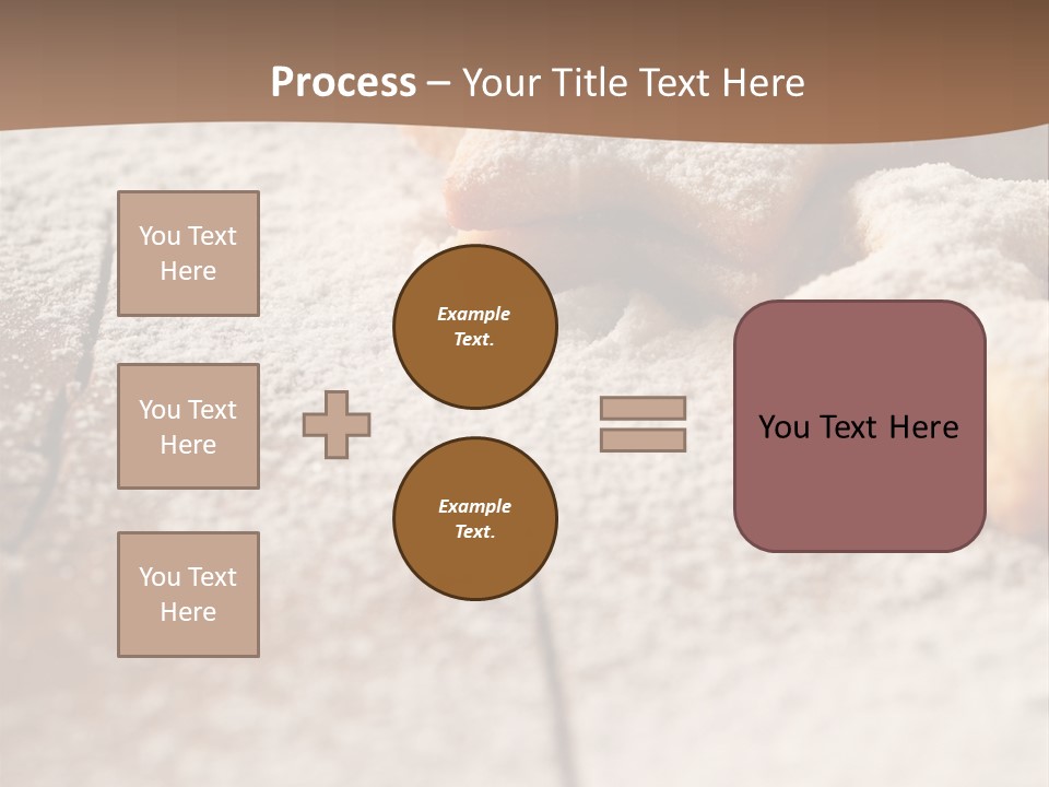 Sprinkle Powdered Sugar Holidays PowerPoint Template