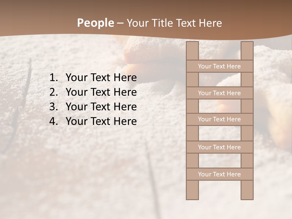 Sprinkle Powdered Sugar Holidays PowerPoint Template