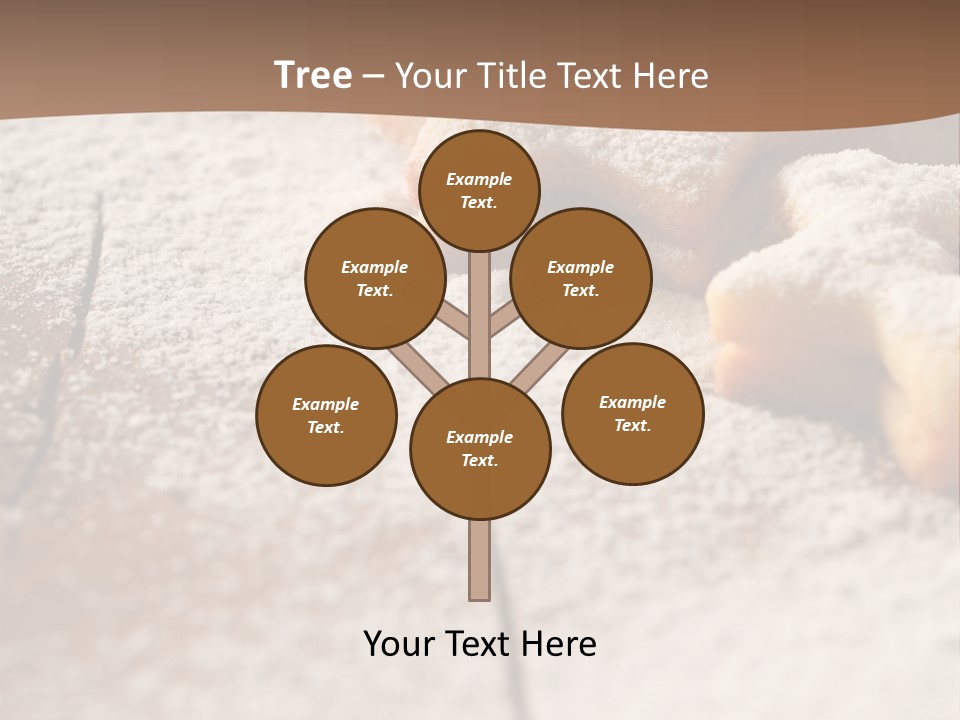 Sprinkle Powdered Sugar Holidays PowerPoint Template